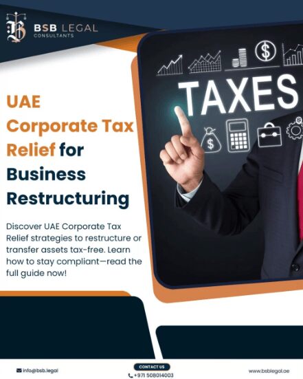 UAE Corporate Tax Relief for Business Restructuring