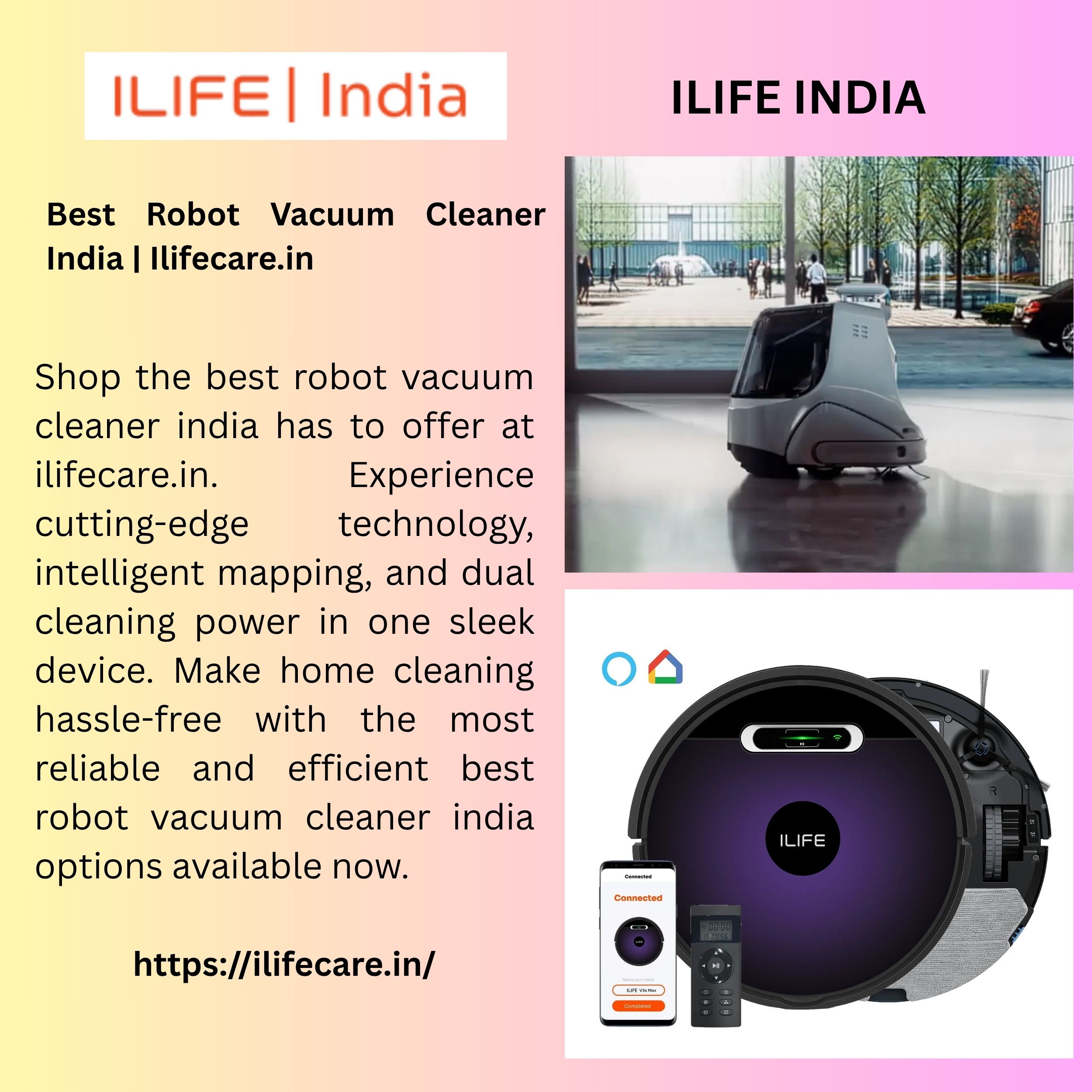 Best Robot Vacuum Cleaner India Ilifecare.in 1