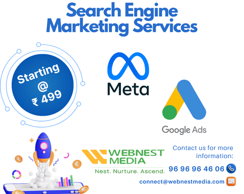 Blue and Orange Modern Digital Marketing Services Facebook Post 2 3