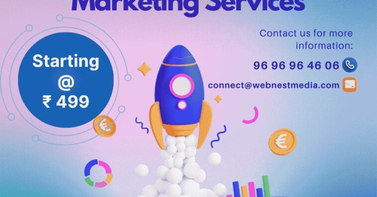 Blue and Orange Modern Digital Marketing Services Facebook Post 3 1