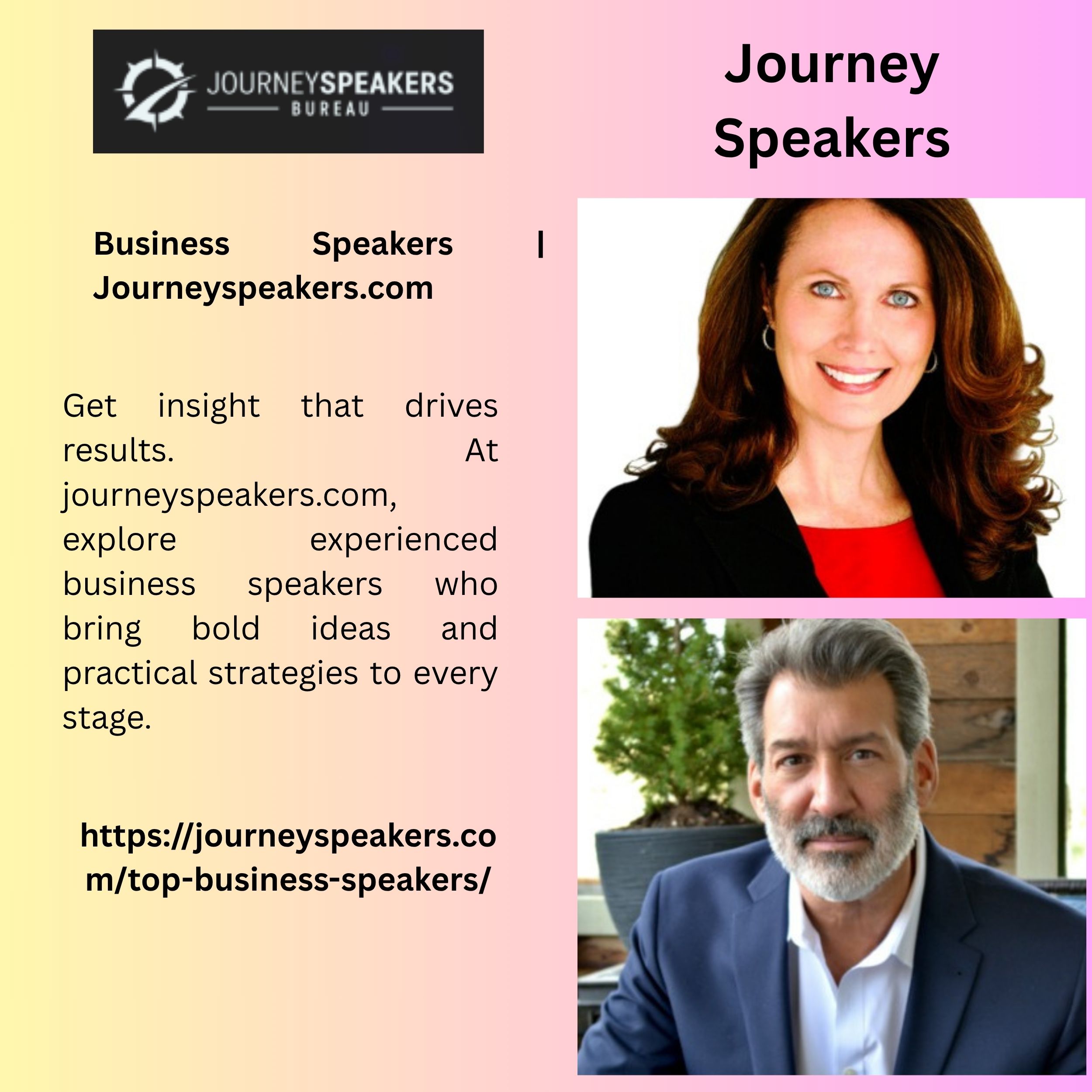 Business Speakers | Journeyspeakers.com 1 Business Speakers Journeyspeakers.com