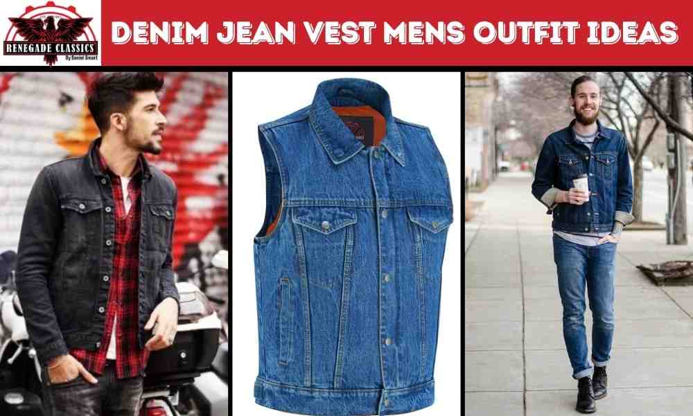 Denim Jean Vest Mens Outfit Ideas for Every Season
