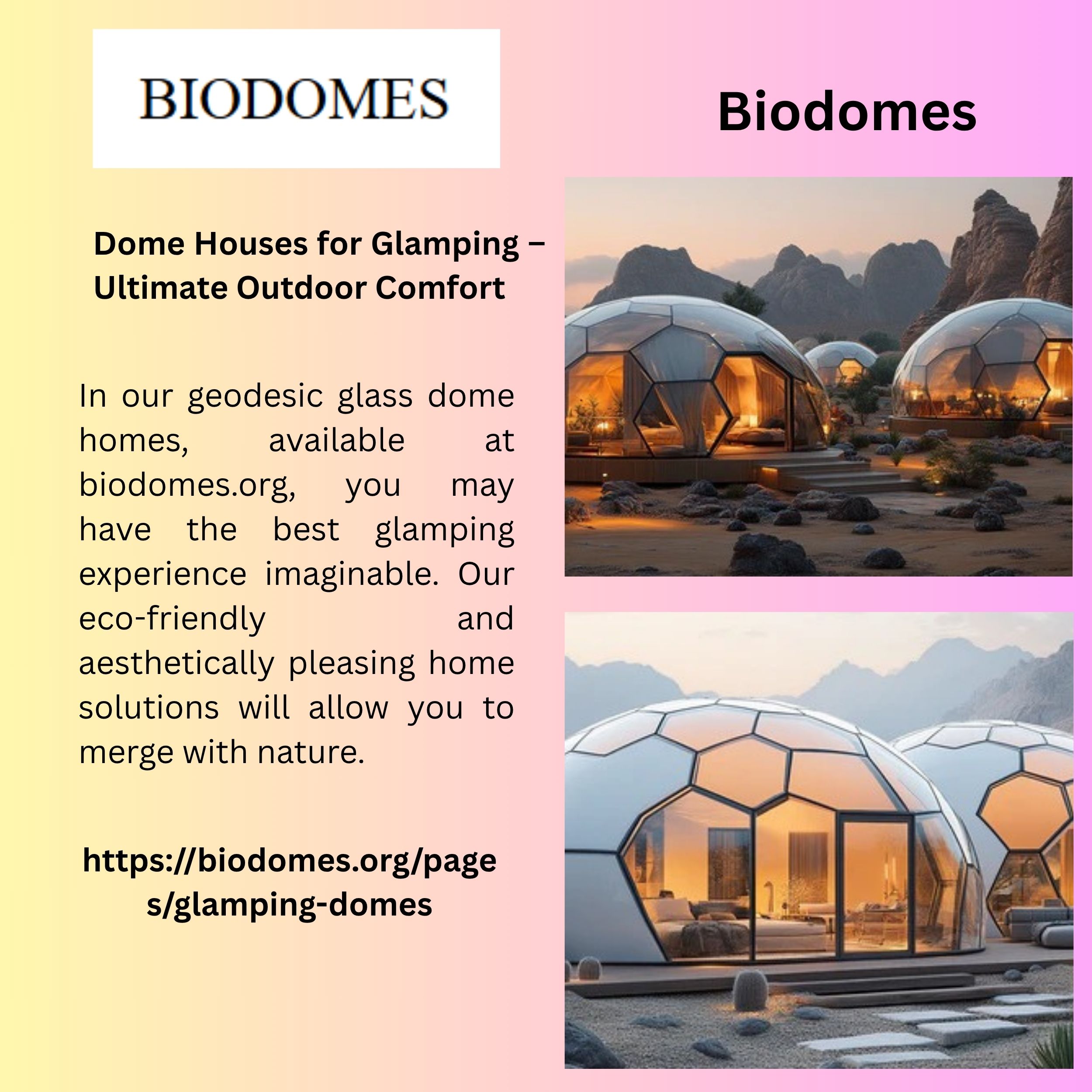 Dome Houses for Glamping – Ultimate Outdoor Comfort 1 Dome Houses for Glamping – Ultimate Outdoor Comfort
