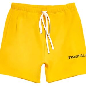 Essentials Graphic Sweat Shorts Yellow 300x300 1