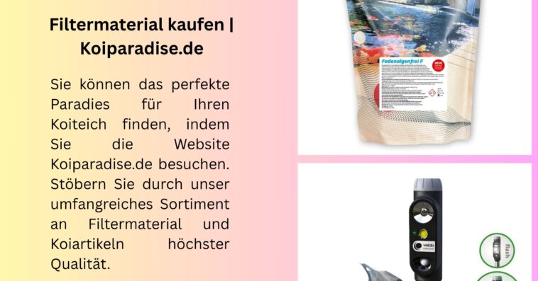 Filtermaterial kaufen Koiparadise.de