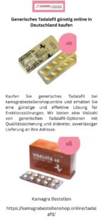 Generisches Tadalafil gunstig online in Deutschland kaufen