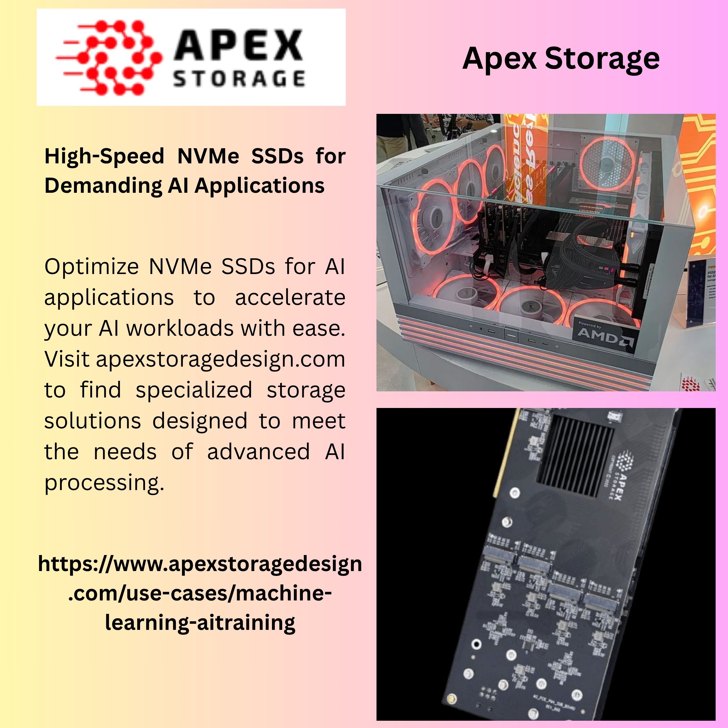 High-Speed NVMe SSDs for Demanding AI Applications 1 High Speed NVMe SSDs for Demanding AI Applications
