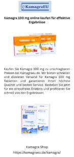 Kamagra 100 mg online kaufen fur effektive Ergebnisse