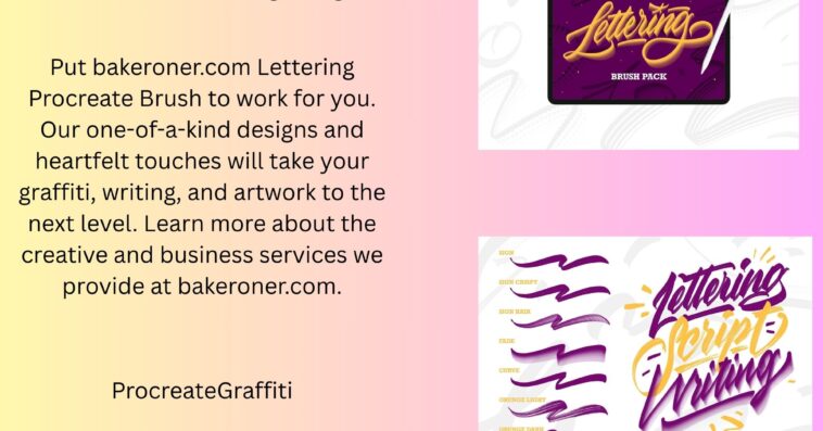 Lettering Procreate Brush for Perfect Hand Lettering Designs