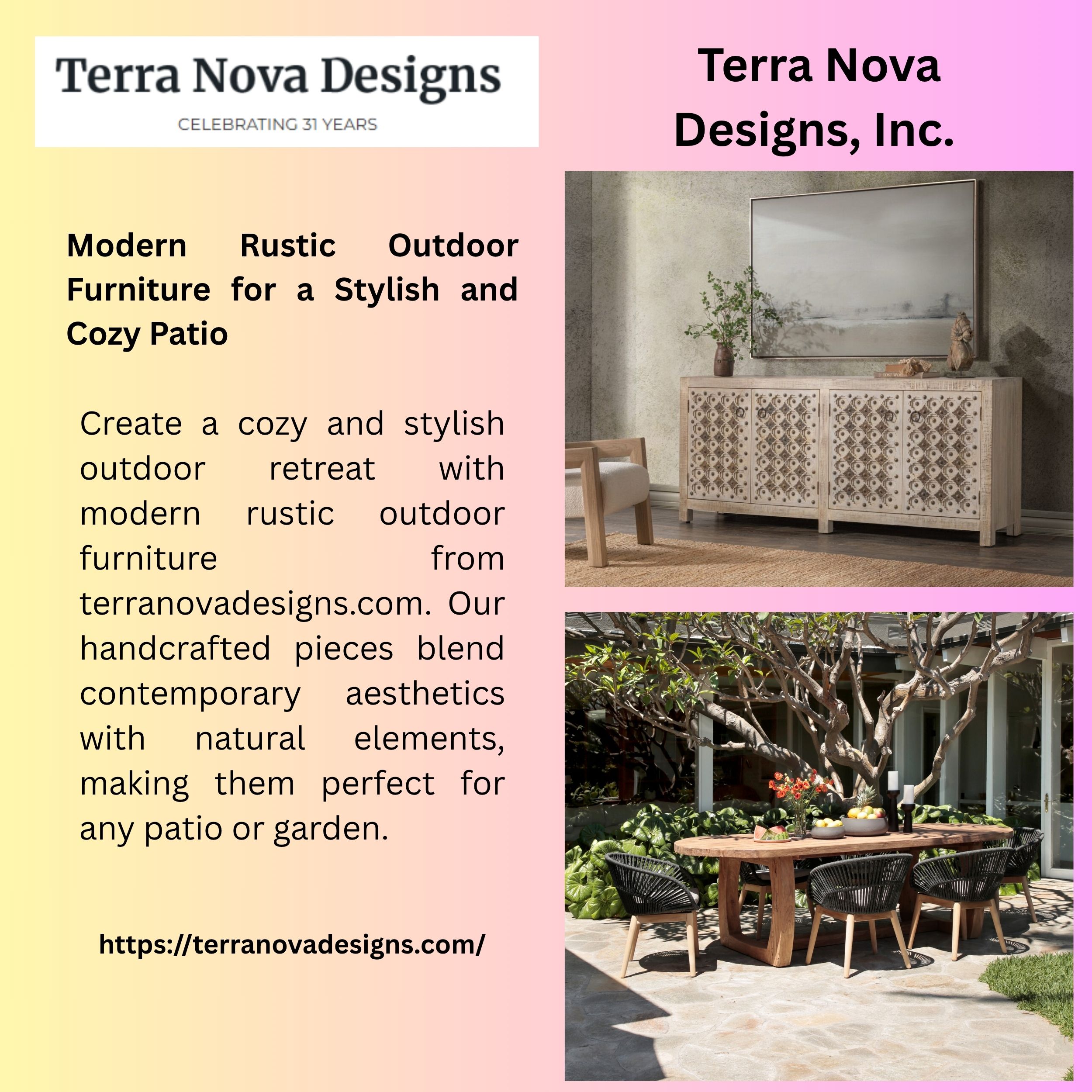 Modern Rustic Outdoor Furniture for a Stylish and Cozy Patio 1 Modern Rustic Outdoor Furniture for a Stylish and Cozy Patio 1