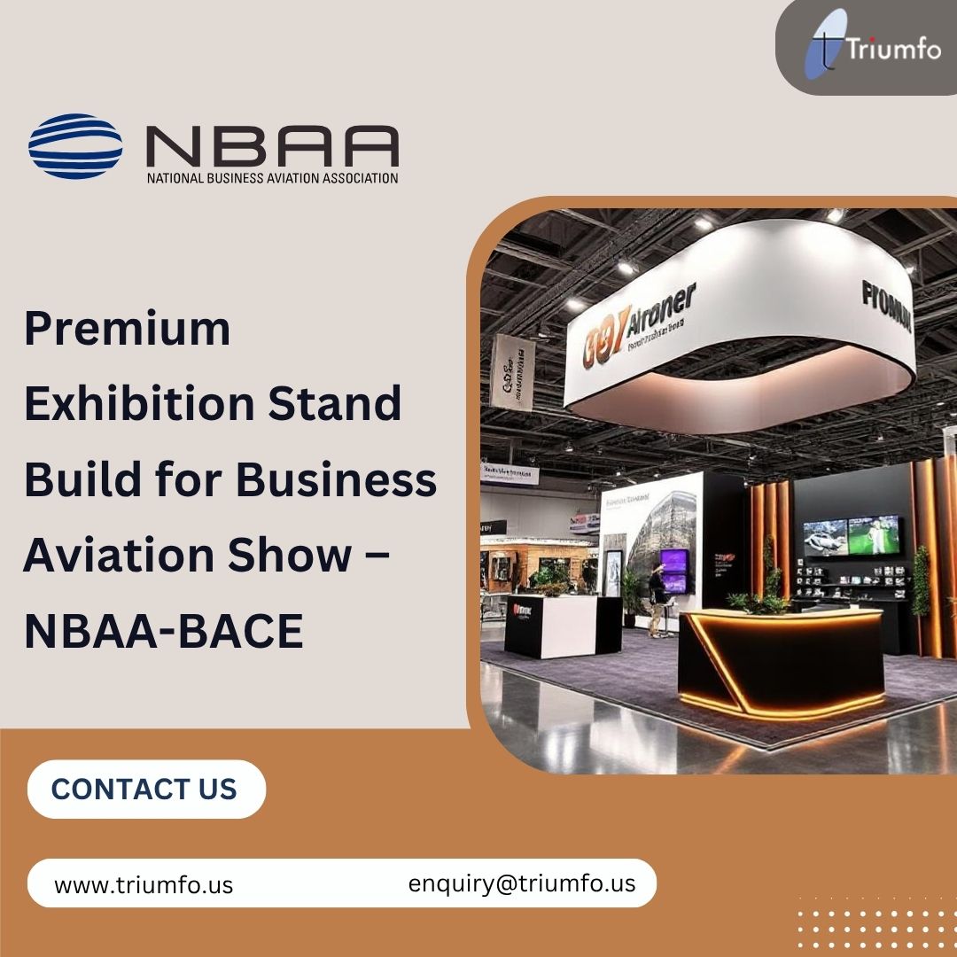 Get Booth Design Services for Aviation Exhibitors at NBAA-BACE 1 NBAA BACE