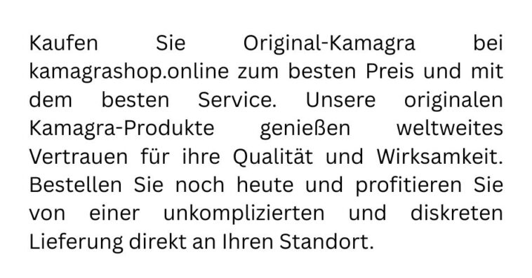 Original Kamagra online kaufen – kein Rezept erforderlich