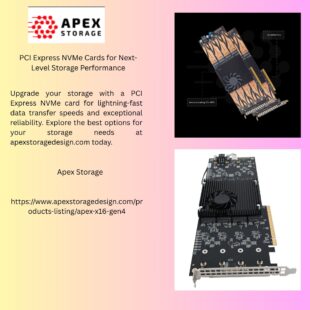 PCI Express NVMe Cards for Next Level Storage Performance