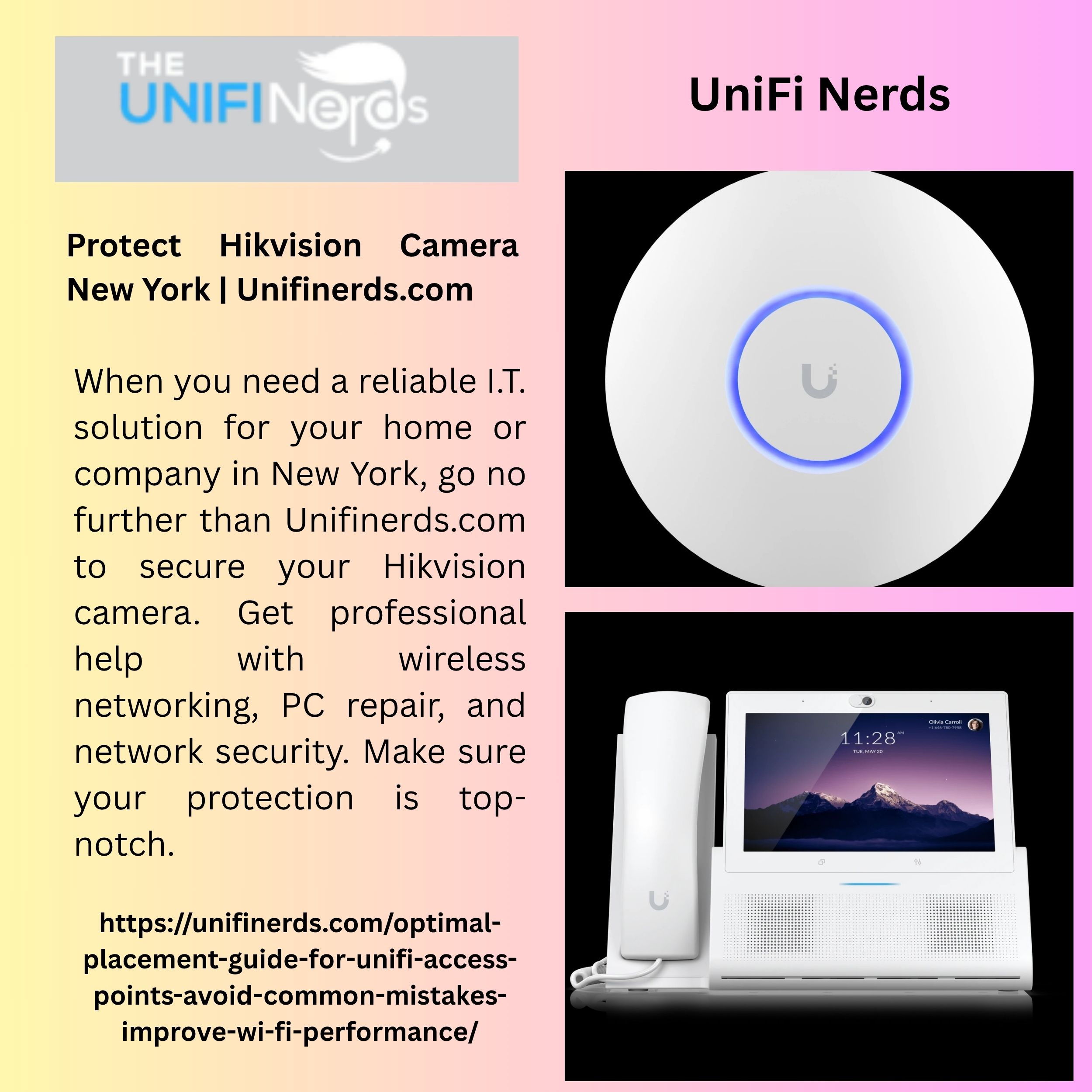 Protect Hikvision Camera New York | Unifinerds.com 1 Protect Hikvision Camera New York Unifinerds.com
