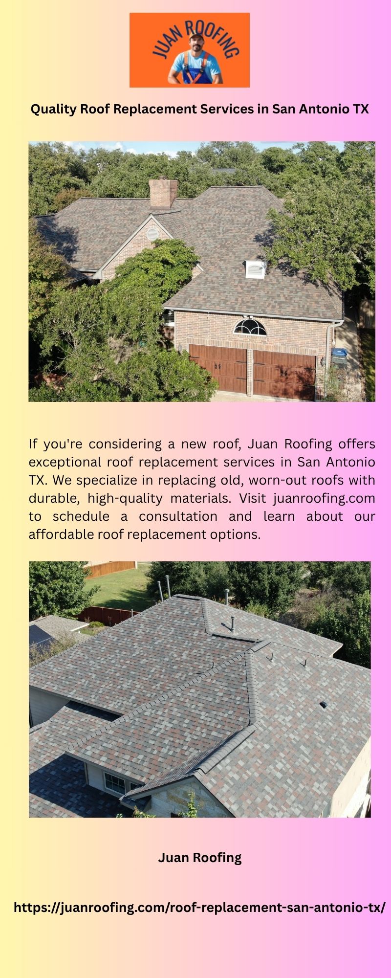 Quality Roof Replacement Services in San Antonio TX