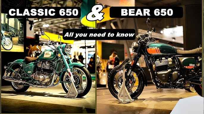 Compare Royal Enfield Classic 650 and Bear 650 Bikes