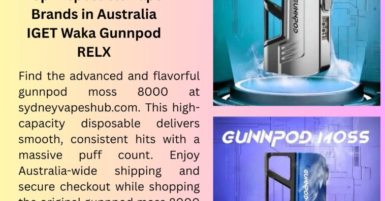 Top Disposable Vape Brands in Australia IGET Waka Gunnpod RELX