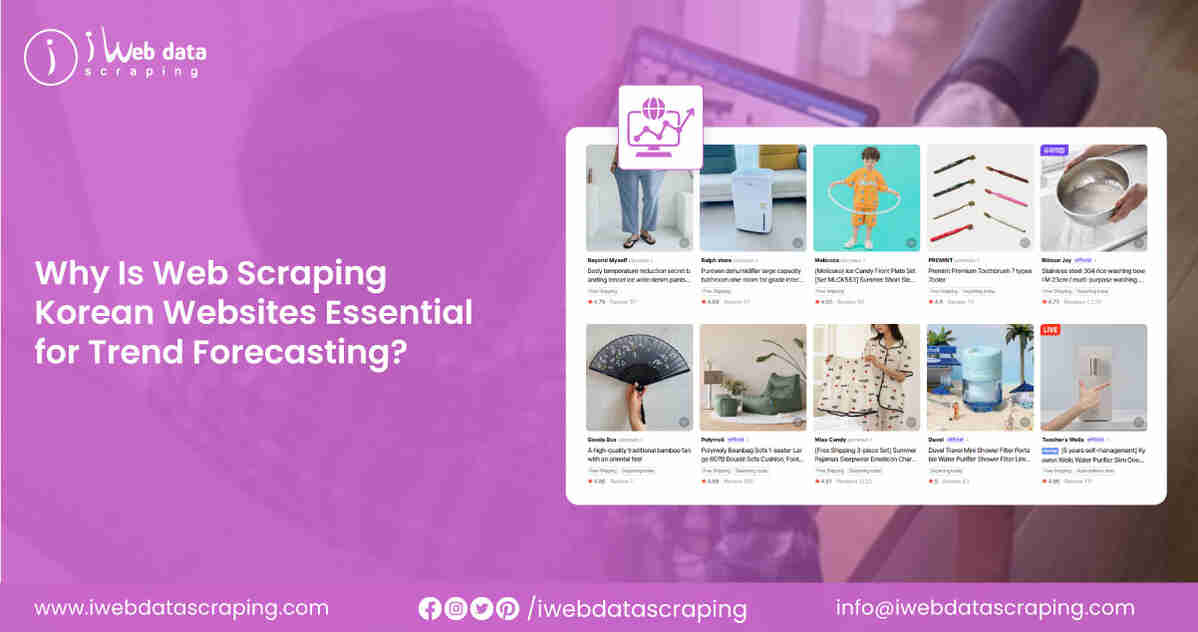 Web Scraping Korean Websites for Trend Forecasting