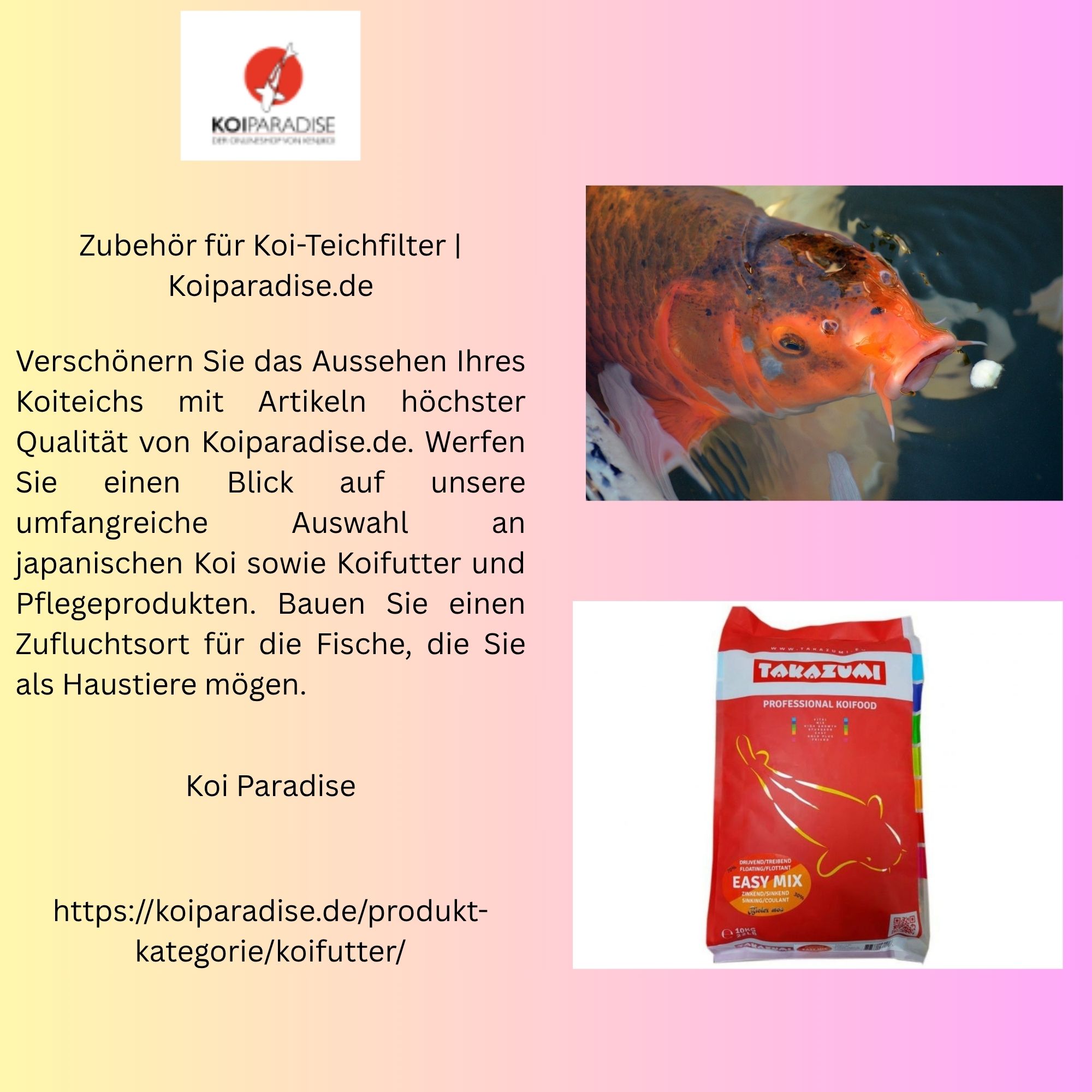 Zubehör für Koi-Teichfilter | Koiparadise.de 1 Zubehor fur Koi Teichfilter Koiparadise.de