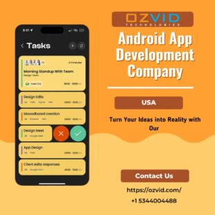 android app development company OZVID