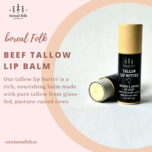 beef tallow lip balm
