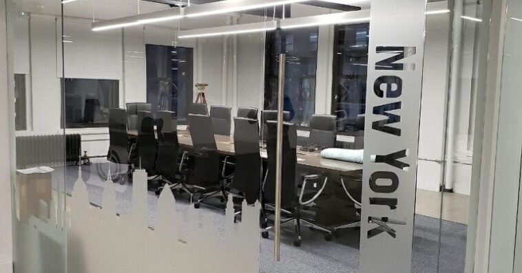 frosted vinyl with skyline cutouts 2