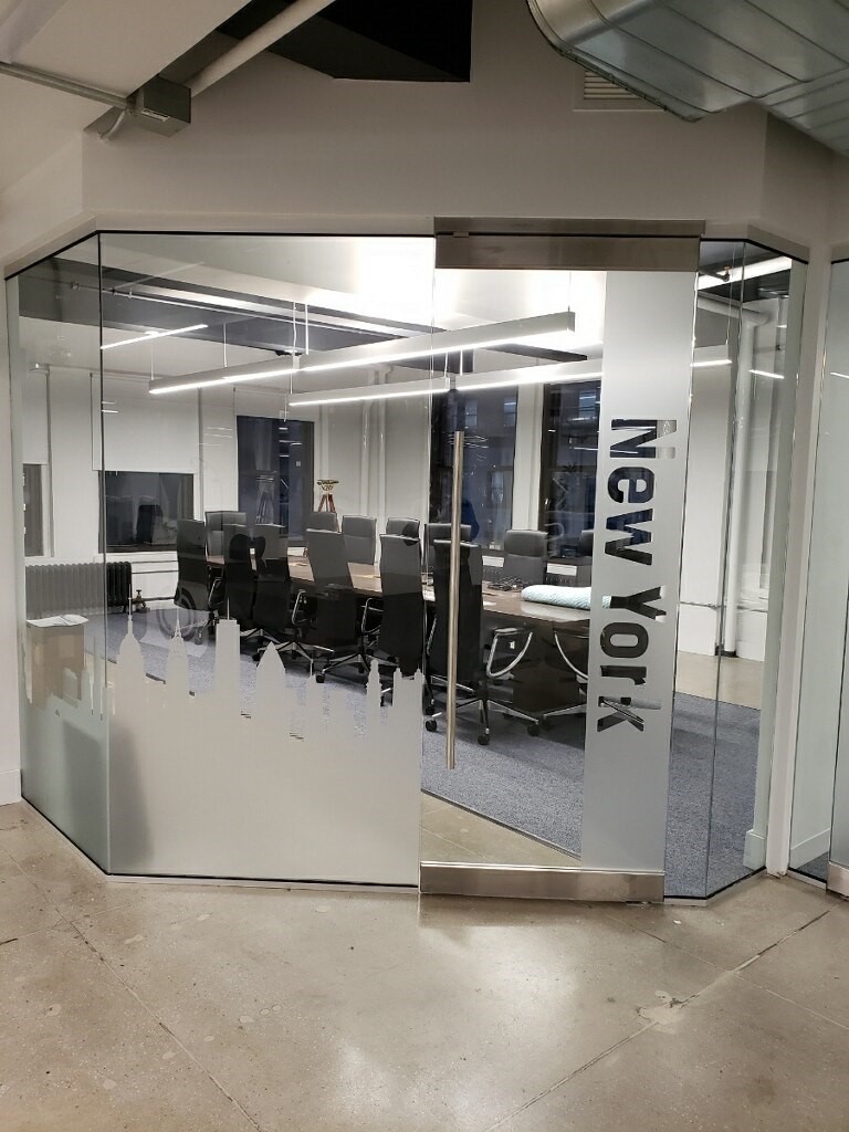 frosted vinyl with skyline cutouts 2
