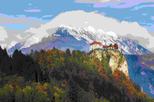 historic castle top hill surrounded by beautiful trees bled slovenia 2 1 2