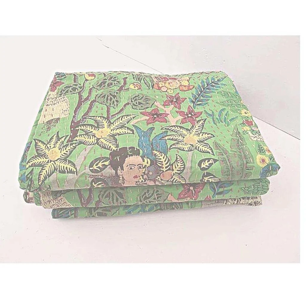Kantha Cotton Throw Handcrafted and Stylish for Your Living Space 1