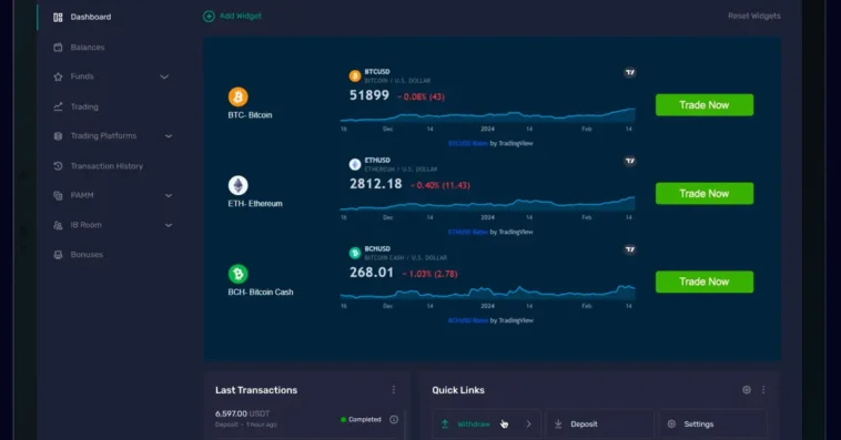 immediate bitwave platform screenshot