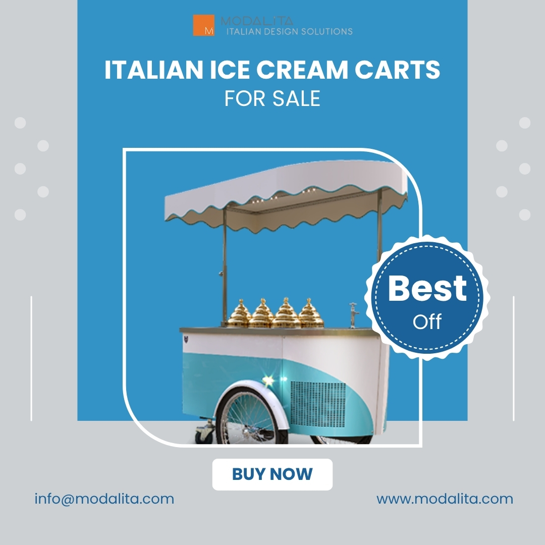 Premium Italian Ice Cream Carts for Sale | Modalita 1 italian ice cream carts for sale