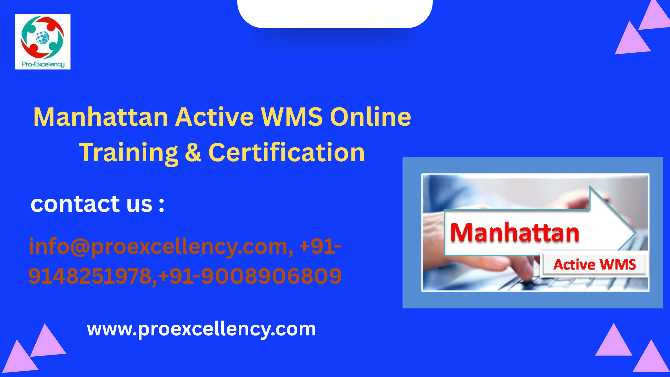 Learn Manhattan Active WMS from Scratch – Online Course for Freshers & Professionals Using Proexcellency Solutions, Top of Bangalore 1 manhattan active wms image