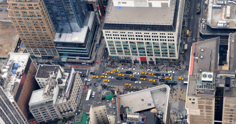 new york city manhattan street aerial view 2 1 1