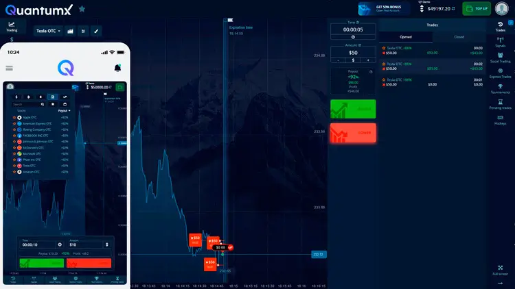 quantumx platform screenshot