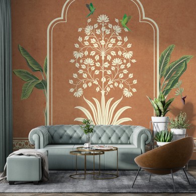 The Art of Walls Unique Living Room Wallpaper