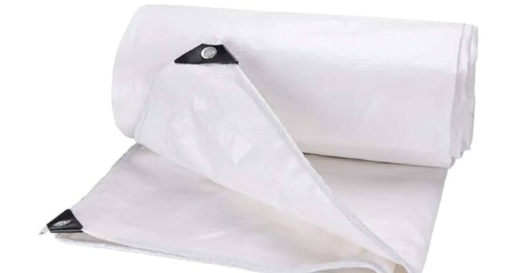 white tarpaulin