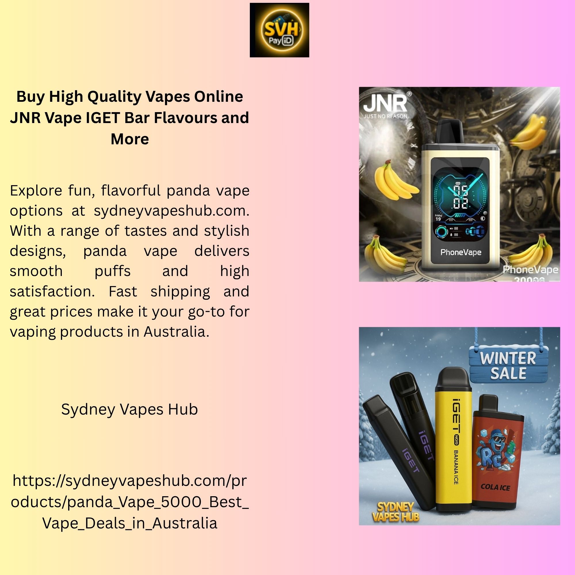 Buy High Quality Vapes Online JNR Vape IGET Bar Flavours and More