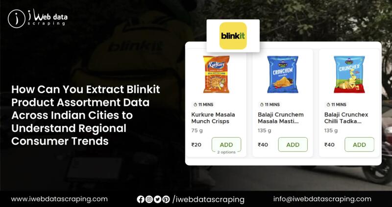 Extract Blinkit Product Assortment Data Indian Cities
