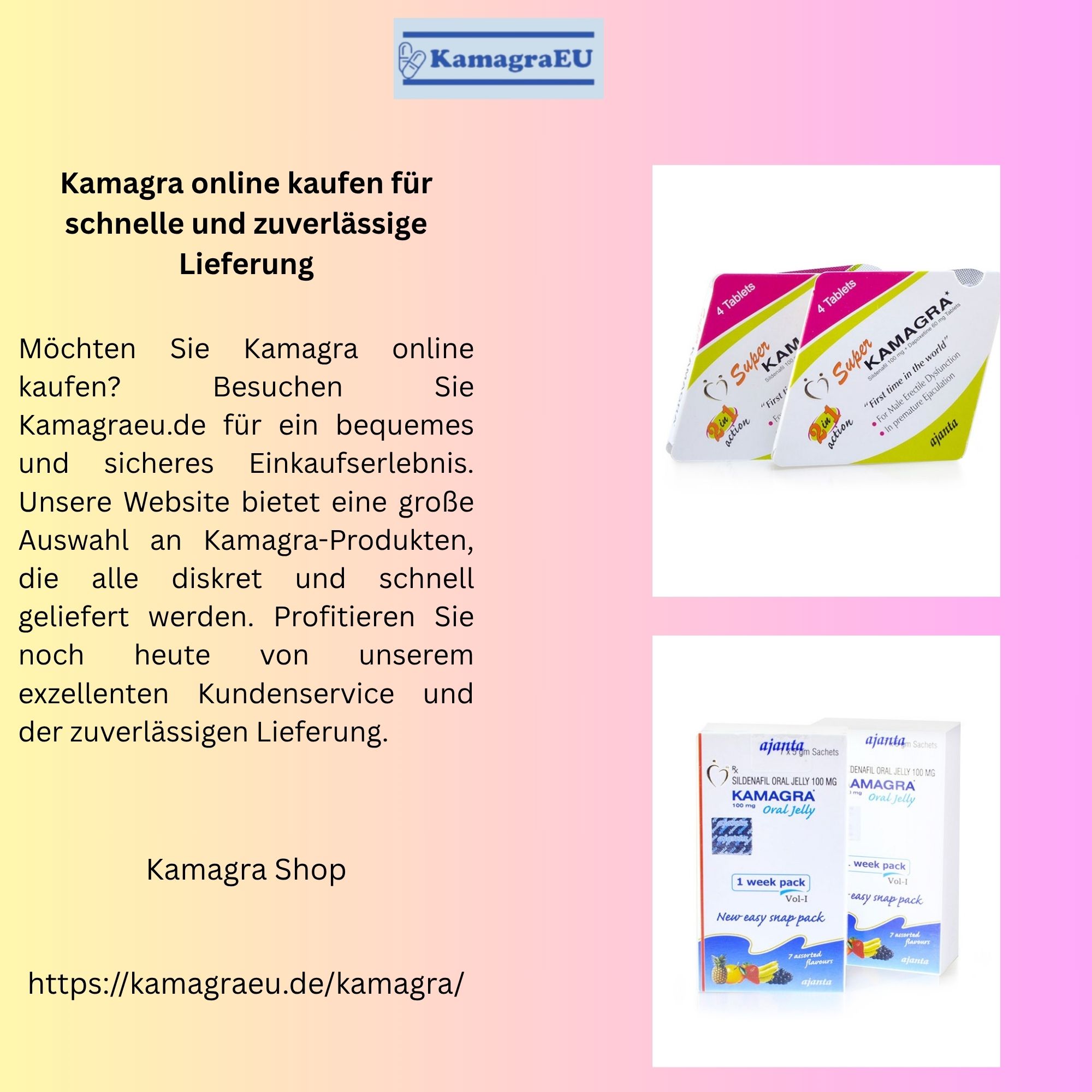 Kamagra online kaufen fur schnelle und zuverlassige Lieferung