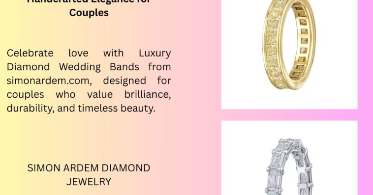 Luxury Diamond Wedding Bands Handcrafted Elegance for Couples 1