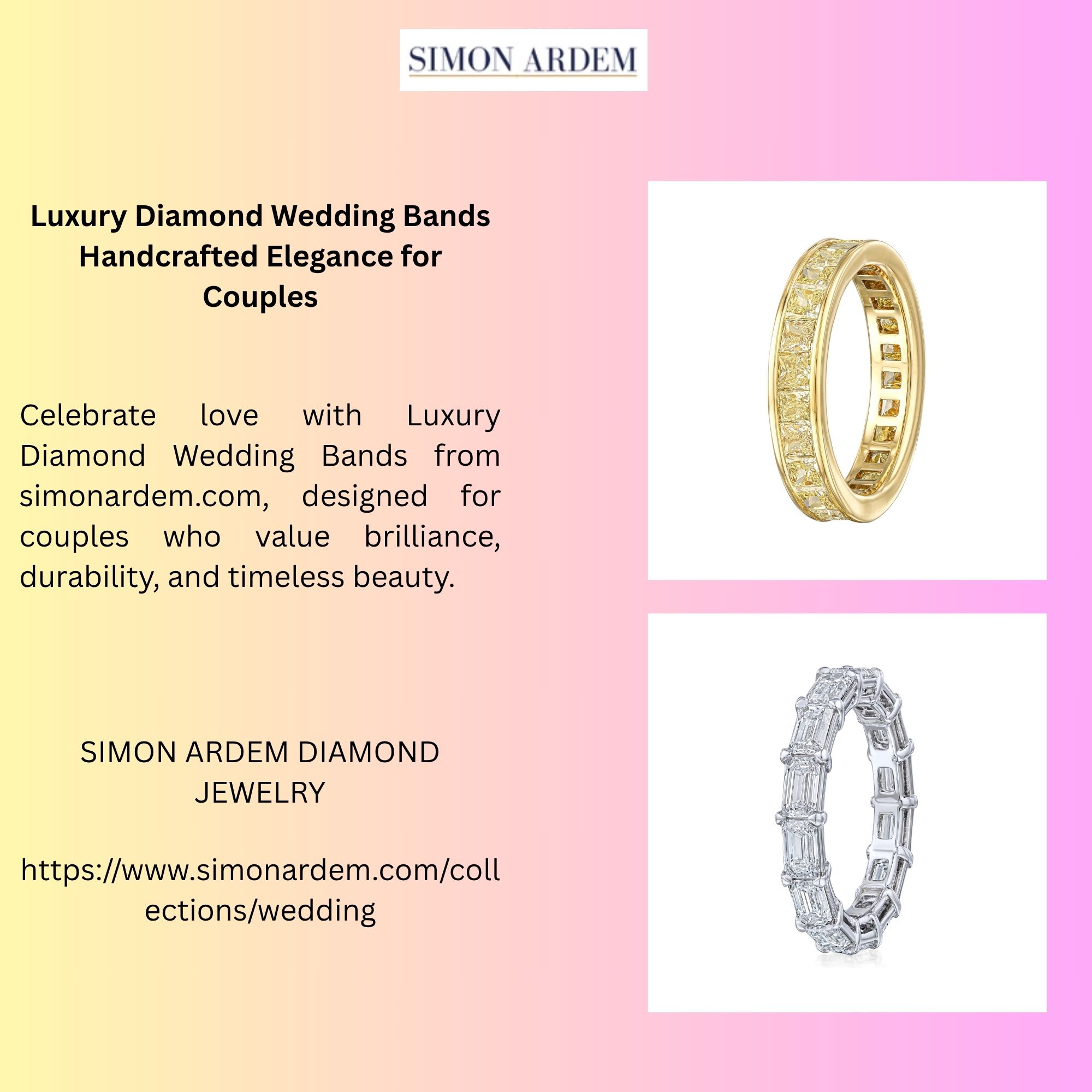 Luxury Diamond Wedding Bands Handcrafted Elegance for Couples 1