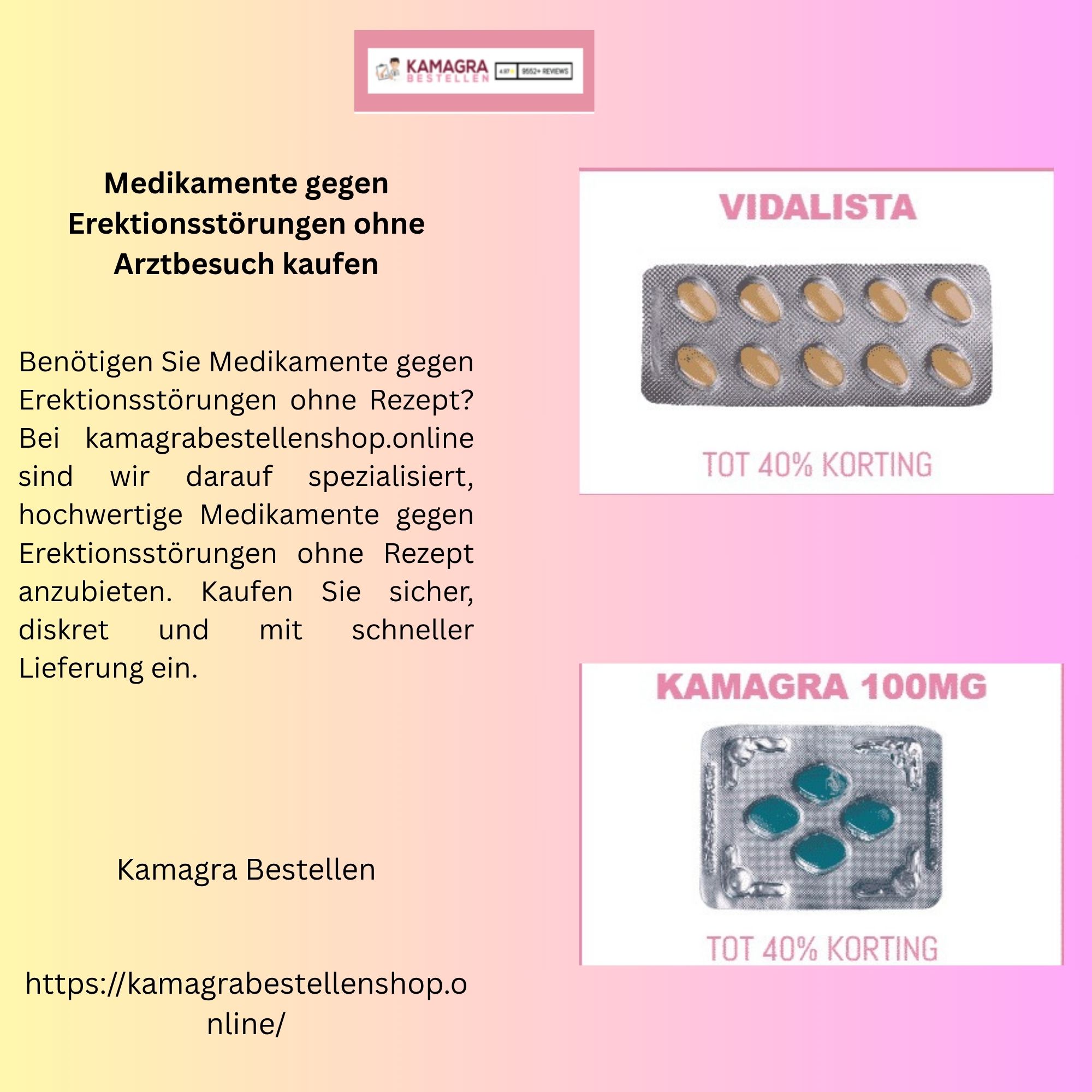 Medikamente gegen Erektionsstorungen ohne Arztbesuch kaufen