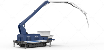 15m and 18m Crawler Boom Concrete Pumps 1 Mobile Crawler Boom Pump with