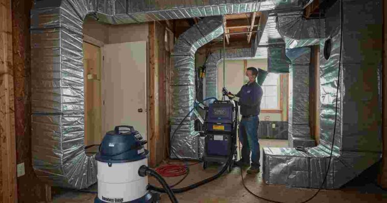 Negative Pressure Air Duct Cleaning