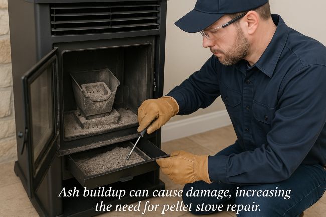 How Ash Buildup Causes Pellet Stove Repair in Chandler