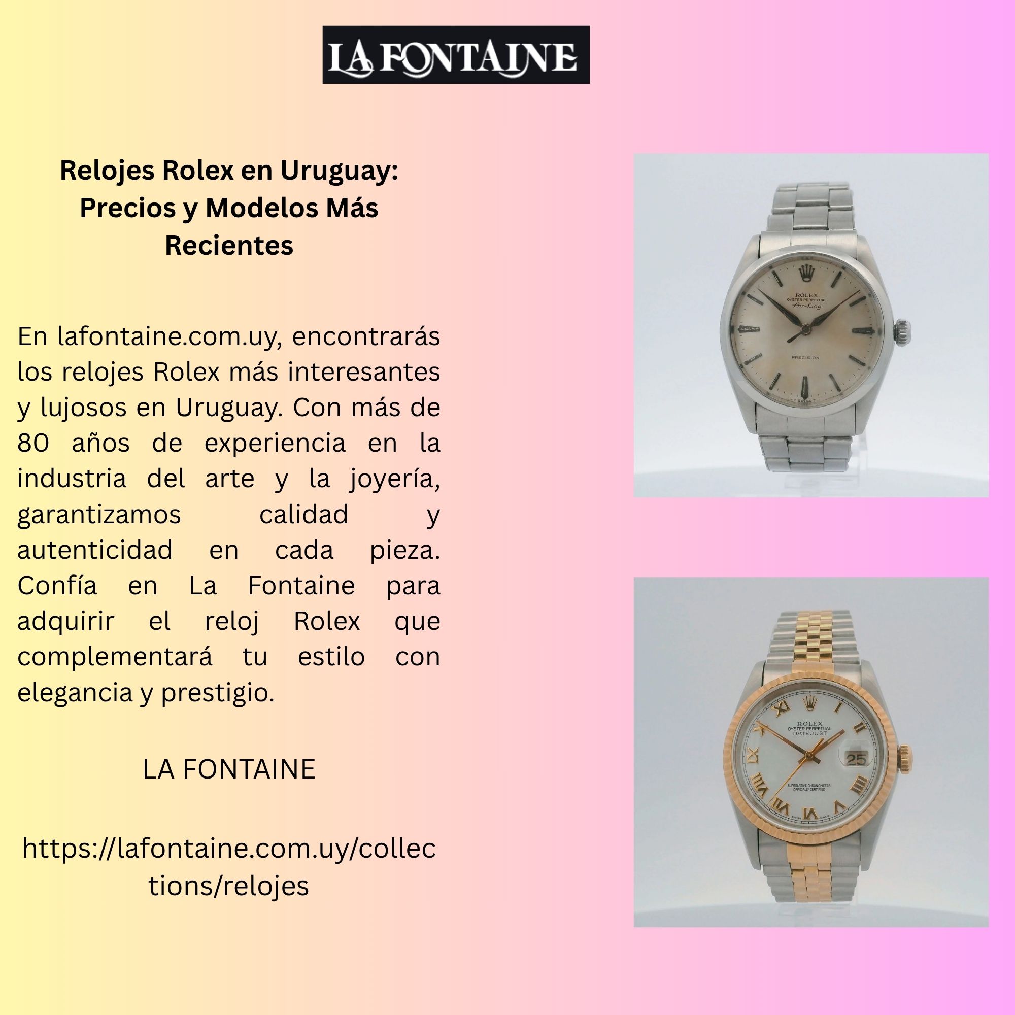 Relojes Rolex en Uruguay Precios y Modelos Mas Recientes