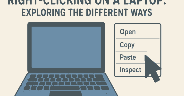Right-Clicking On A Laptop