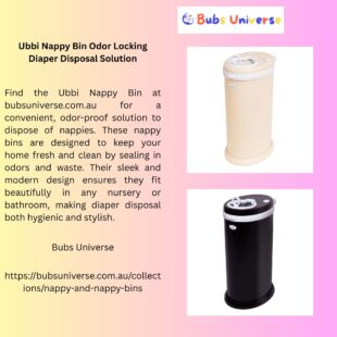 Ubbi Nappy Bin Odor Locking Diaper Disposal Solution