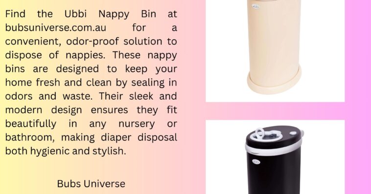 Ubbi Nappy Bin Odor Locking Diaper Disposal Solution