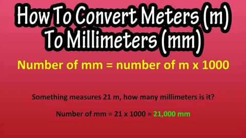 Meters to Millimeters: Simple Conversion Methods